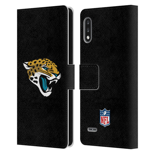 NFL Jacksonville Jaguars Logo Plain Leather Book Wallet Case Cover For LG K22