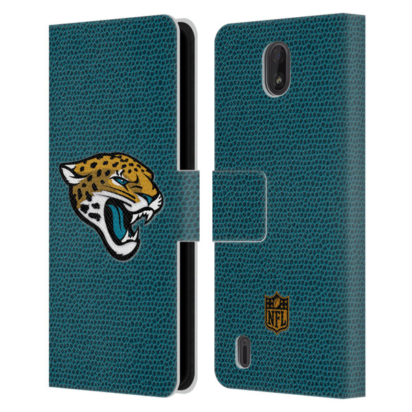 NFL Jacksonville Jaguars Logo Football Leather Book Wallet Case Cover For Nokia C01 Plus/C1 2nd Edition