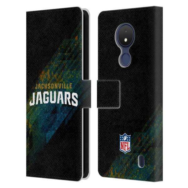 NFL Jacksonville Jaguars Logo Blur Leather Book Wallet Case Cover For Nokia C21
