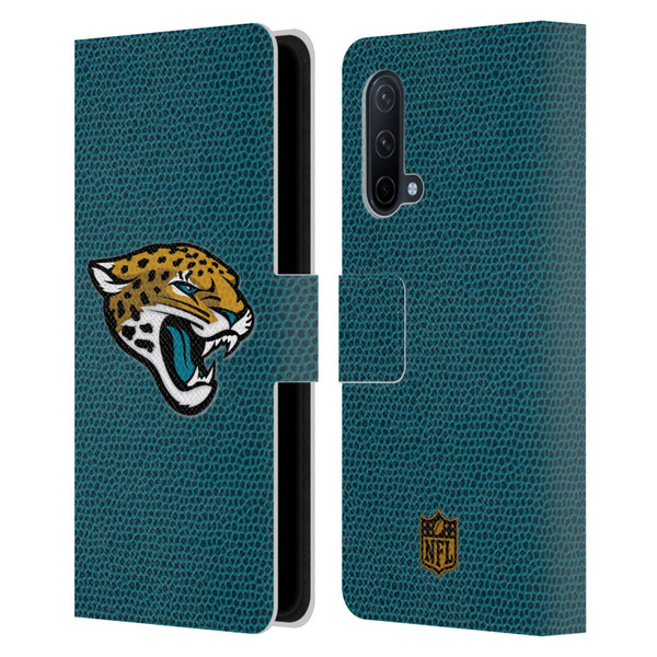 NFL Jacksonville Jaguars Logo Football Leather Book Wallet Case Cover For OnePlus Nord CE 5G
