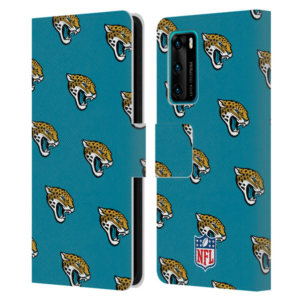 NFL Jacksonville Jaguars Artwork Patterns Leather Book Wallet Case Cover For Huawei P40 5G