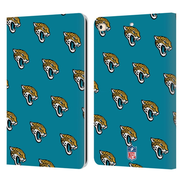 NFL Jacksonville Jaguars Artwork Patterns Leather Book Wallet Case Cover For Apple iPad 9.7 2017 / iPad 9.7 2018