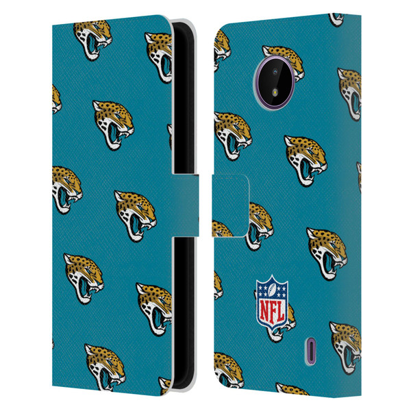 NFL Jacksonville Jaguars Artwork Patterns Leather Book Wallet Case Cover For Nokia C10 / C20