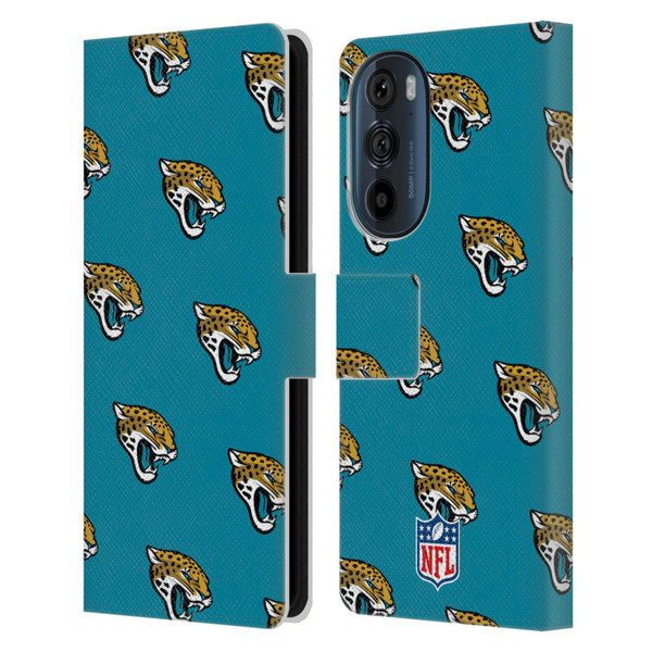 NFL Jacksonville Jaguars Artwork Patterns Leather Book Wallet Case Cover For Motorola Edge 30