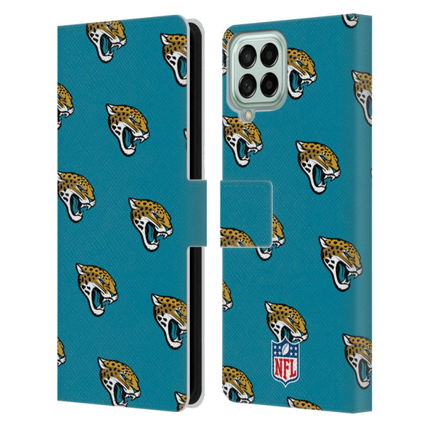 NFL Jacksonville Jaguars Artwork Patterns Leather Book Wallet Case Cover For Samsung Galaxy M53 (2022)