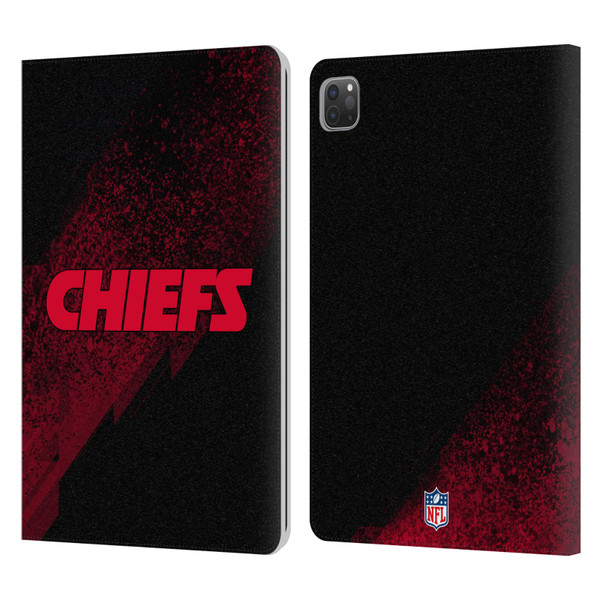 NFL Kansas City Chiefs Logo Blur Leather Book Wallet Case Cover For Apple iPad Pro 11 2020 / 2021 / 2022