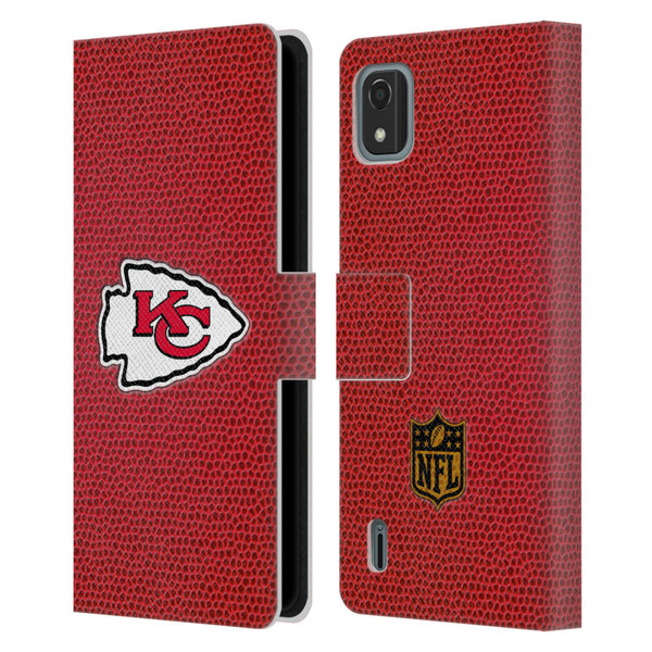 NFL Kansas City Chiefs Logo Football Leather Book Wallet Case Cover For Nokia C2 2nd Edition