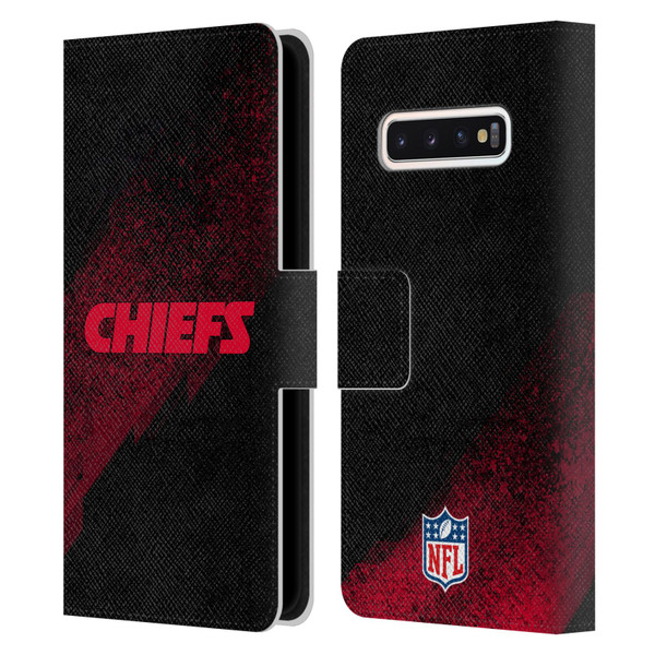NFL Kansas City Chiefs Logo Blur Leather Book Wallet Case Cover For Samsung Galaxy S10
