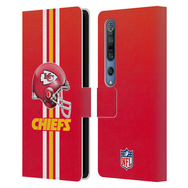 NFL Kansas City Chiefs Logo Helmet Leather Book Wallet Case Cover For Xiaomi Mi 10 5G / Mi 10 Pro 5G