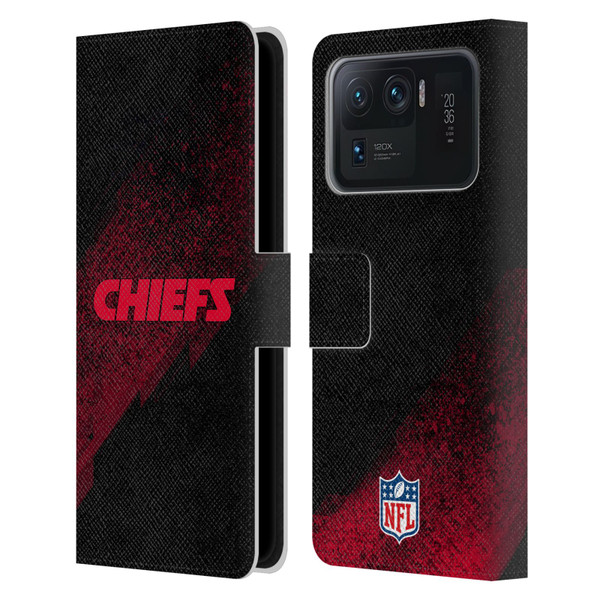 NFL Kansas City Chiefs Logo Blur Leather Book Wallet Case Cover For Xiaomi Mi 11 Ultra
