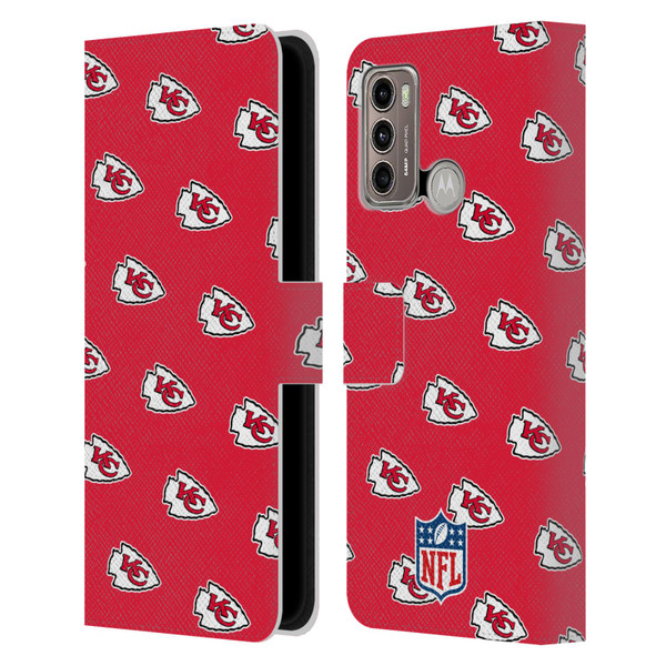 NFL Kansas City Chiefs Artwork Patterns Leather Book Wallet Case Cover For Motorola Moto G60 / Moto G40 Fusion