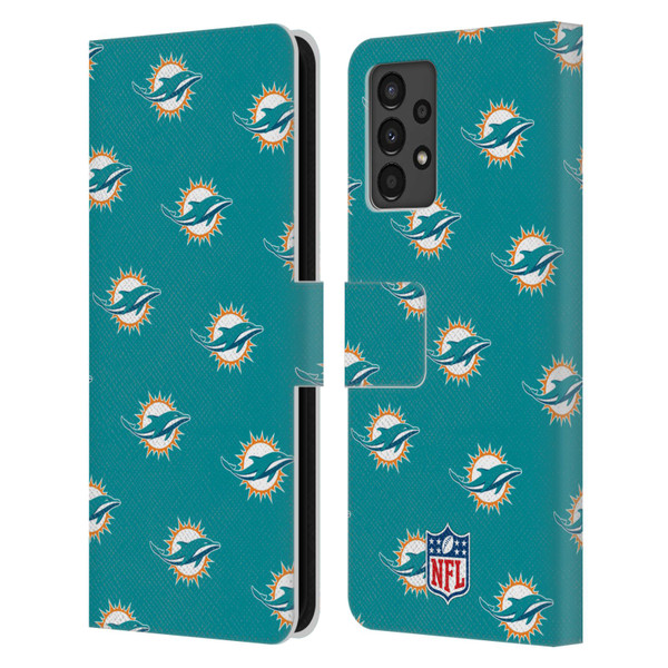 NFL Miami Dolphins Artwork Patterns Leather Book Wallet Case Cover For Samsung Galaxy A13 (2022)