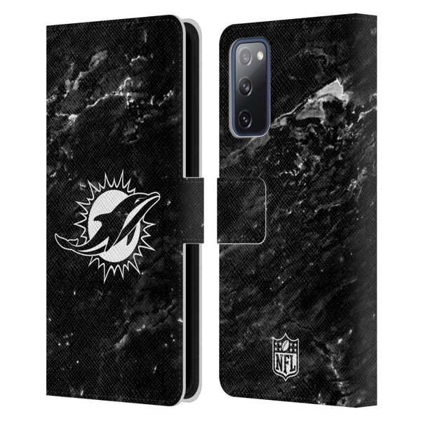 NFL Miami Dolphins Artwork Marble Leather Book Wallet Case Cover For Samsung Galaxy S20 FE / 5G