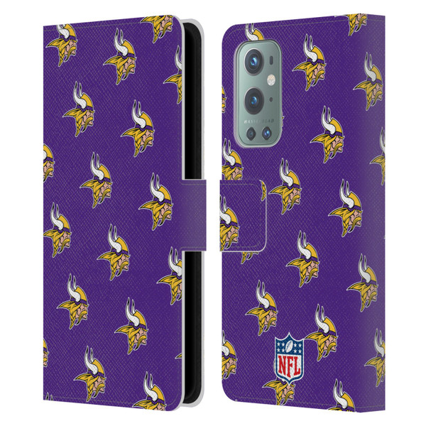 NFL Minnesota Vikings Artwork Patterns Leather Book Wallet Case Cover For OnePlus 9