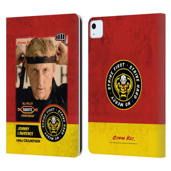 Cobra Kai Graphics 2 Johnny Lawrence Karate Leather Book Wallet Case Cover For Apple iPad Air 11 2020/2022/2024
