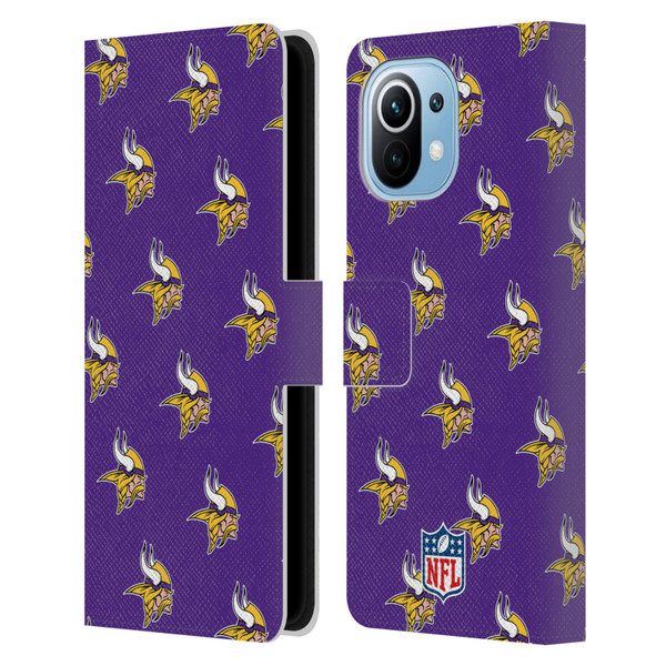 NFL Minnesota Vikings Artwork Patterns Leather Book Wallet Case Cover For Xiaomi Mi 11
