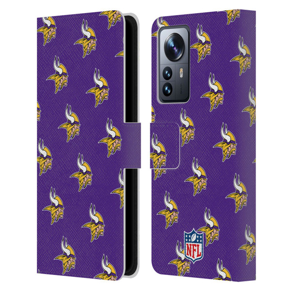 NFL Minnesota Vikings Artwork Patterns Leather Book Wallet Case Cover For Xiaomi 12 Pro