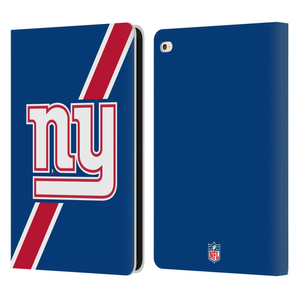 NFL New York Giants Logo Stripes Leather Book Wallet Case Cover For Apple iPad Air 2 (2014)