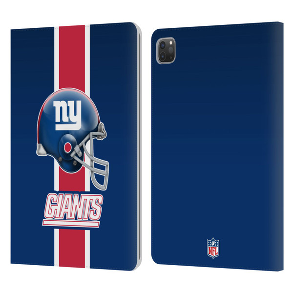 NFL New York Giants Logo Helmet Leather Book Wallet Case Cover For Apple iPad Pro 11 2020 / 2021 / 2022