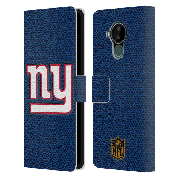 NFL New York Giants Logo Football Leather Book Wallet Case Cover For Nokia C30