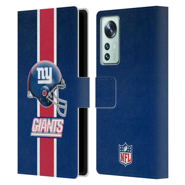 NFL New York Giants Logo Helmet Leather Book Wallet Case Cover For Xiaomi 12