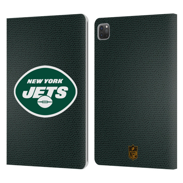NFL New York Jets Logo Football Leather Book Wallet Case Cover For Apple iPad Pro 11 2020 / 2021 / 2022