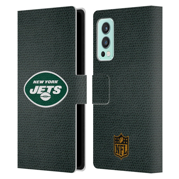 NFL New York Jets Logo Football Leather Book Wallet Case Cover For OnePlus Nord 2 5G