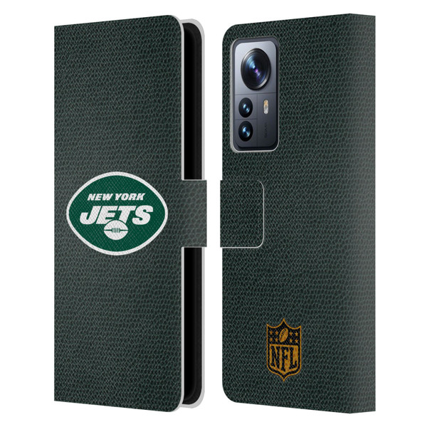 NFL New York Jets Logo Football Leather Book Wallet Case Cover For Xiaomi 12 Pro