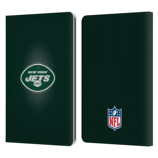 NFL New York Jets Artwork LED Leather Book Wallet Case Cover For Amazon Kindle Paperwhite 1 / 2 / 3