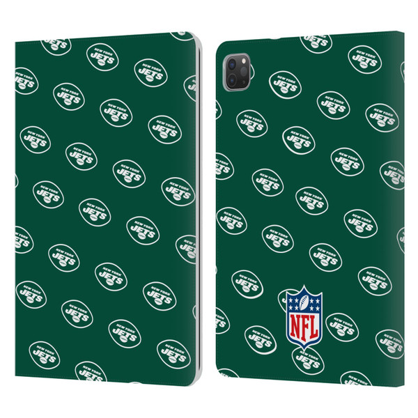 NFL New York Jets Artwork Patterns Leather Book Wallet Case Cover For Apple iPad Pro 11 2020 / 2021 / 2022