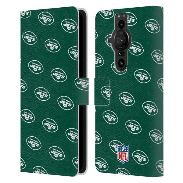 NFL New York Jets Artwork Patterns Leather Book Wallet Case Cover For Sony Xperia Pro-I