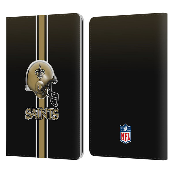 NFL New Orleans Saints Logo Helmet Leather Book Wallet Case Cover For Amazon Kindle Paperwhite 1 / 2 / 3