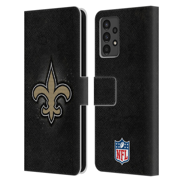 NFL New Orleans Saints Artwork LED Leather Book Wallet Case Cover For Samsung Galaxy A13 (2022)