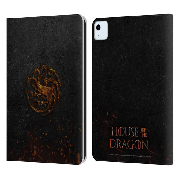 House Of The Dragon: Television Series Graphics Targaryen Emblem Leather Book Wallet Case Cover For Apple iPad Air 11 2020/2022/2024
