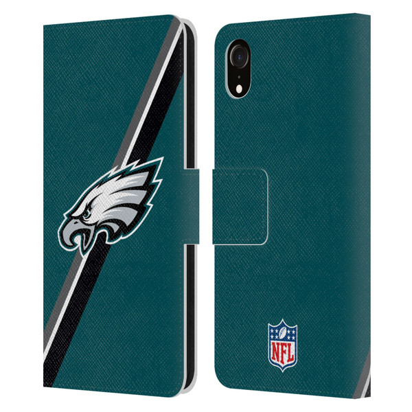NFL Philadelphia Eagles Logo Stripes Leather Book Wallet Case Cover For Apple iPhone XR NFL Philadelphia Eagles Logo Stripes Leather Book Wallet Case Cover For Apple iPhone XR