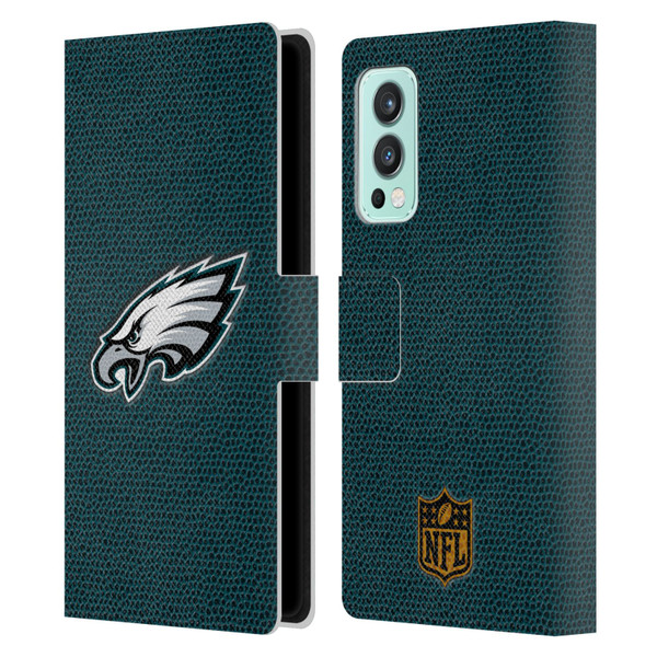 NFL Philadelphia Eagles Logo Football Leather Book Wallet Case Cover For OnePlus Nord 2 5G