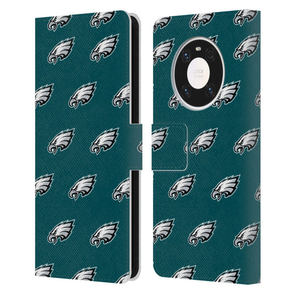 NFL Philadelphia Eagles Artwork Patterns Leather Book Wallet Case Cover For Huawei Mate 40 Pro 5G