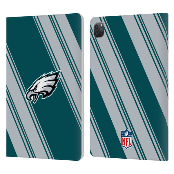 NFL Philadelphia Eagles Artwork Stripes Leather Book Wallet Case Cover For Apple iPad Pro 11 2020 / 2021 / 2022