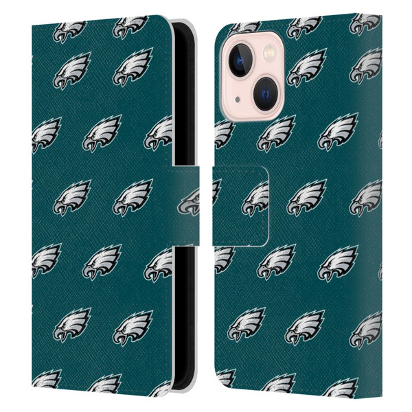 NFL Philadelphia Eagles Artwork Patterns Leather Book Wallet Case Cover For Apple iPhone 13 Mini