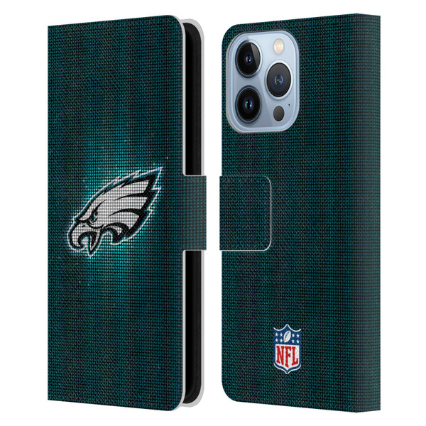 NFL Philadelphia Eagles Artwork LED Leather Book Wallet Case Cover For Apple iPhone 13 Pro