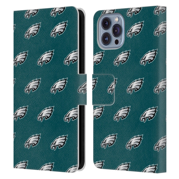 NFL Philadelphia Eagles Artwork Patterns Leather Book Wallet Case Cover For Apple iPhone 14