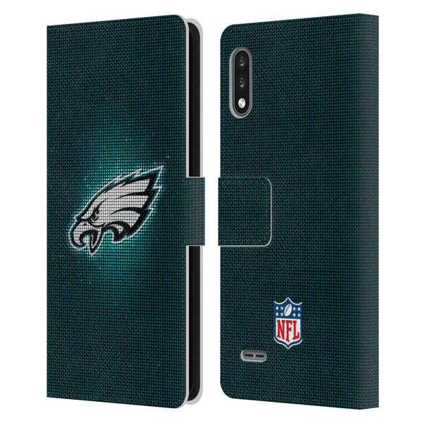 NFL Philadelphia Eagles Artwork LED Leather Book Wallet Case Cover For LG K22