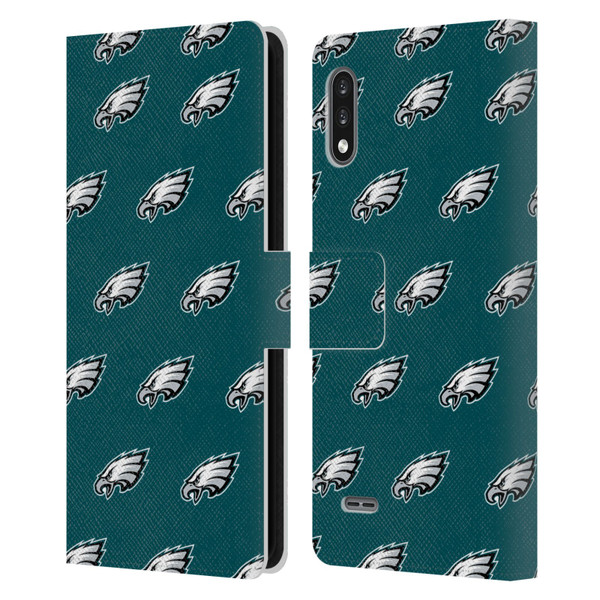 NFL Philadelphia Eagles Artwork Patterns Leather Book Wallet Case Cover For LG K22