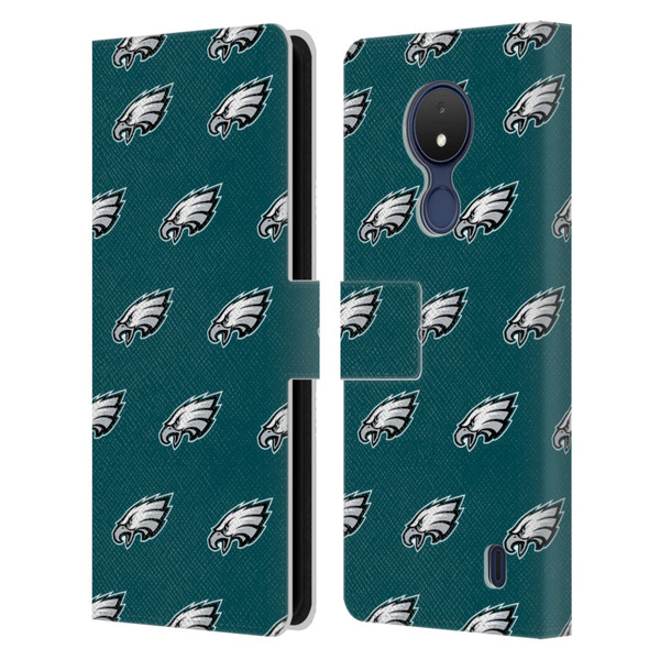 NFL Philadelphia Eagles Artwork Patterns Leather Book Wallet Case Cover For Nokia C21