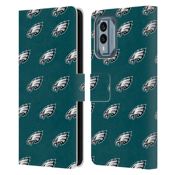 NFL Philadelphia Eagles Artwork Patterns Leather Book Wallet Case Cover For Nokia X30