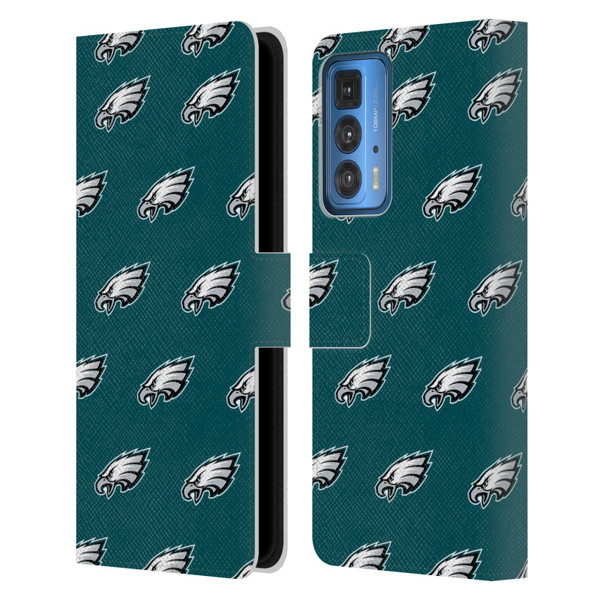 NFL Philadelphia Eagles Artwork Patterns Leather Book Wallet Case Cover For Motorola Edge 20 Pro