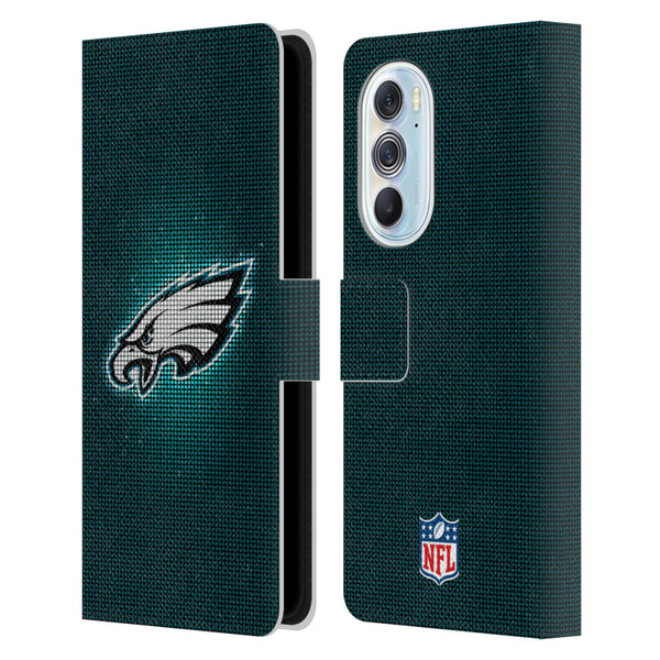 NFL Philadelphia Eagles Artwork LED Leather Book Wallet Case Cover For Motorola Edge X30