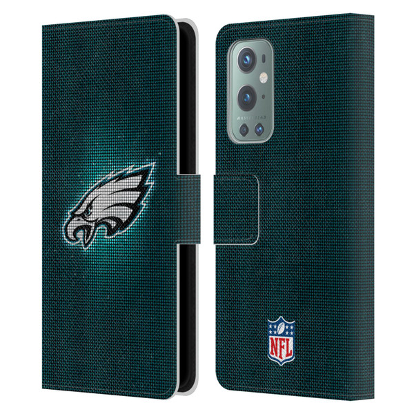 NFL Philadelphia Eagles Artwork LED Leather Book Wallet Case Cover For OnePlus 9