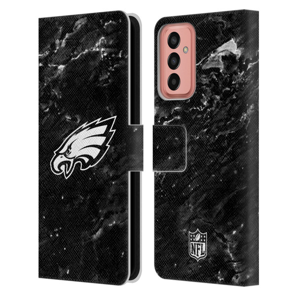 NFL Philadelphia Eagles Artwork Marble Leather Book Wallet Case Cover For Samsung Galaxy M13 (2022)