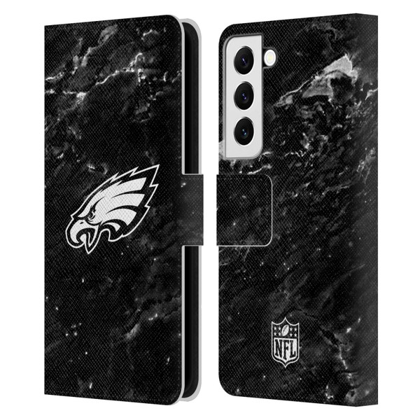 NFL Philadelphia Eagles Artwork Marble Leather Book Wallet Case Cover For Samsung Galaxy S22 5G